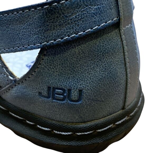 JBU Women's Shoes 8 M Blue Bellarose Encore Mary Jane Leather Strap Memory Foam - Picture 11 of 16